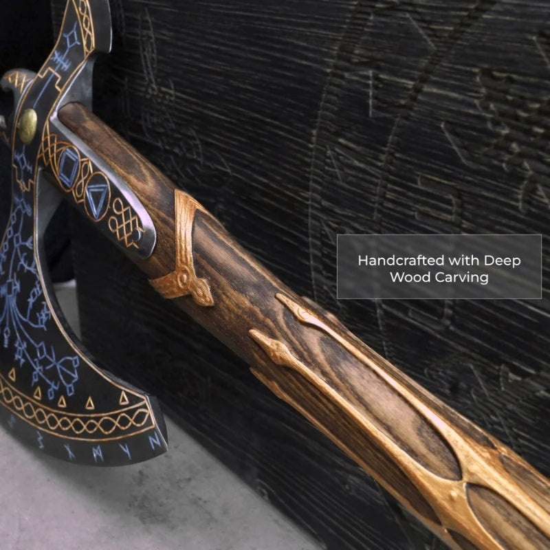 vkngjewelry hache Hand-Forged Gold Leviathan Axe