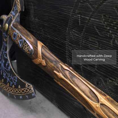 vkngjewelry hache Hand-Forged Gold Leviathan Axe