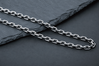 vkngjewelry Chain Handcrafted 925 silver solid men's Anchor Chain with masive chain links
