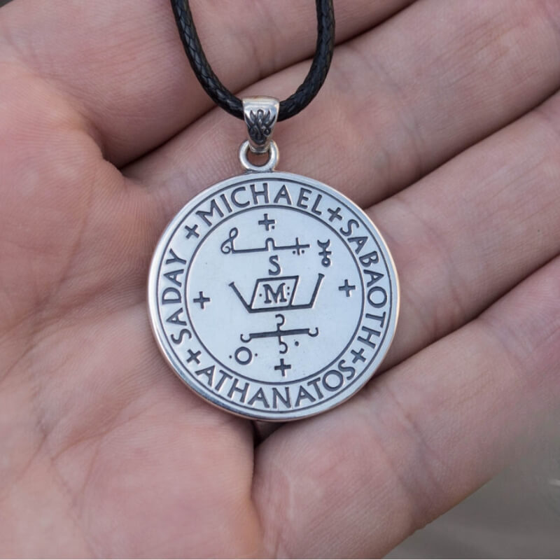 vkngjewelry Pendant Handcrafted Angel Amulet Sterling Silver Handmade Jewelry V07