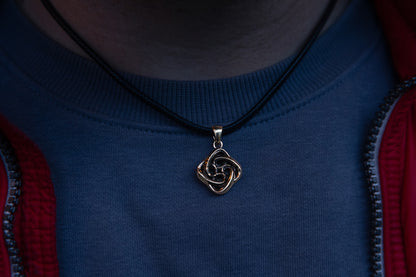 vkngjewelry Pendant Handcrafted Brass Celtic Knot Pendant