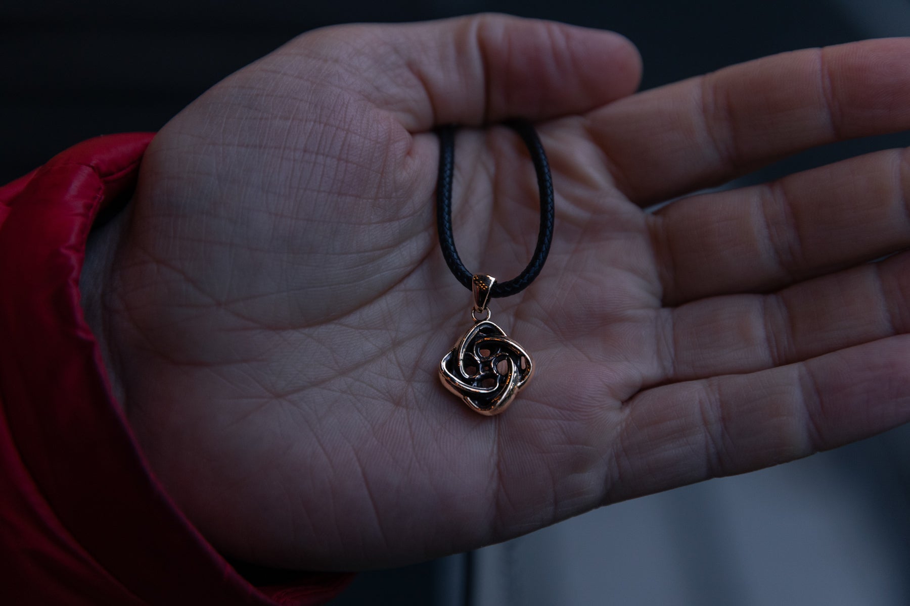 vkngjewelry Pendant Handcrafted Brass Celtic Knot Pendant