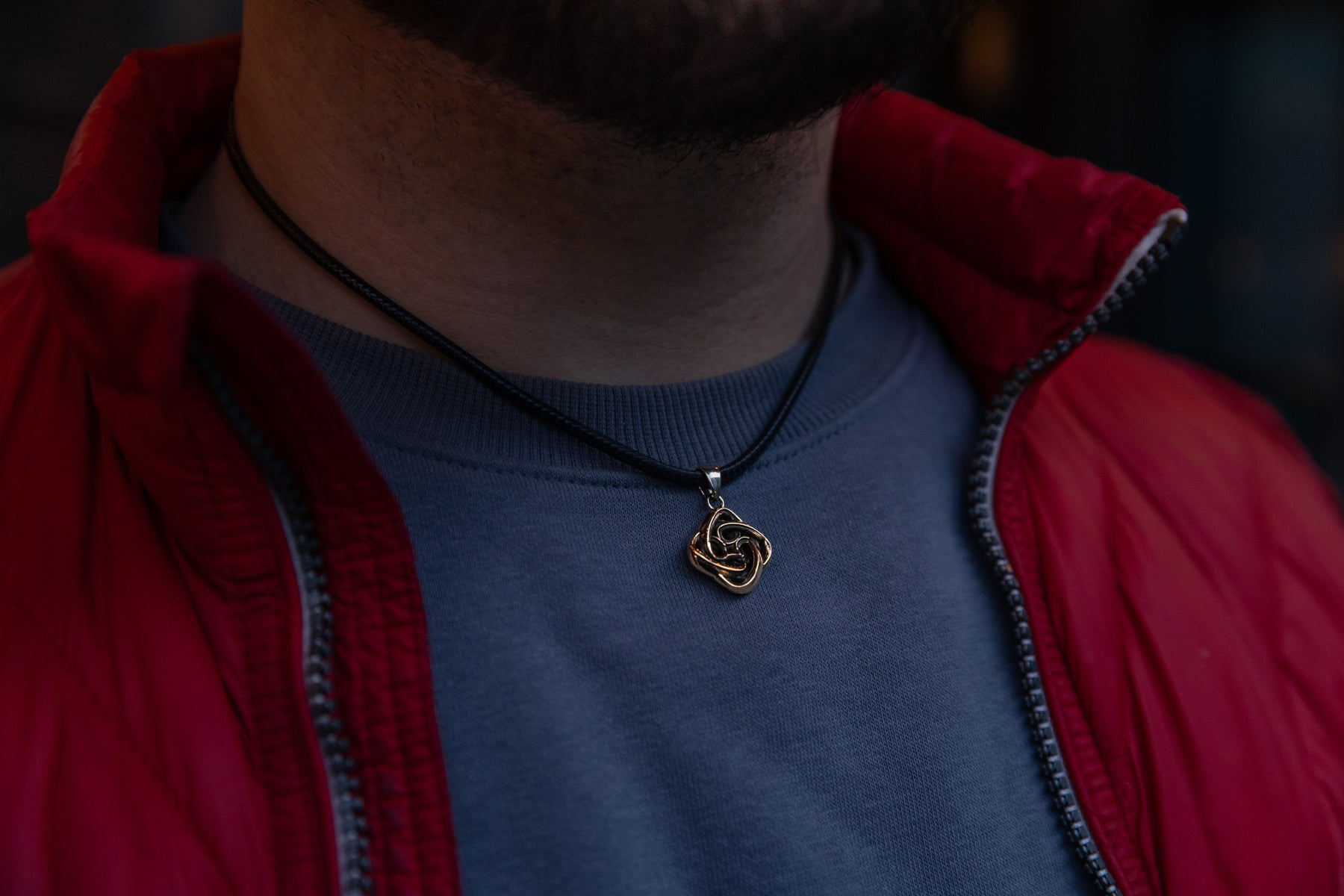 vkngjewelry Pendant Handcrafted Brass Celtic Knot Pendant