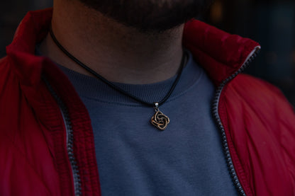 vkngjewelry Pendant Handcrafted Brass Celtic Knot Pendant