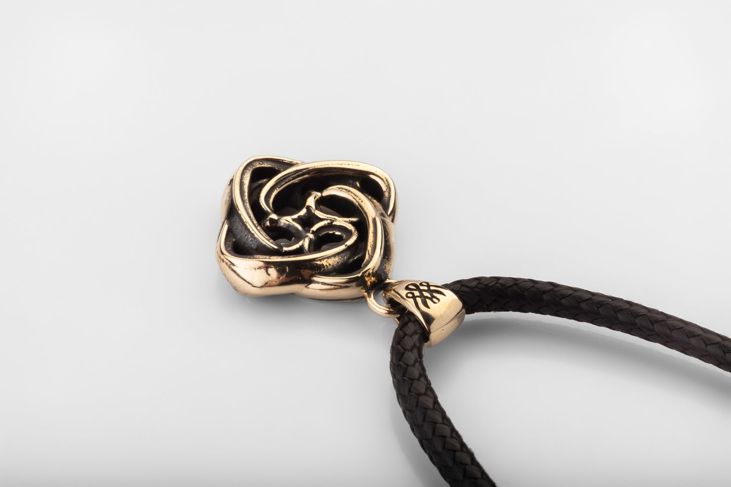 vkngjewelry Pendant Handcrafted Brass Celtic Knot Pendant