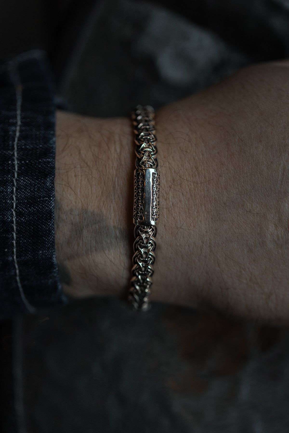 vkngjewelry Bracelet Handcrafted Brass Nordic Fenrir Arm Ring