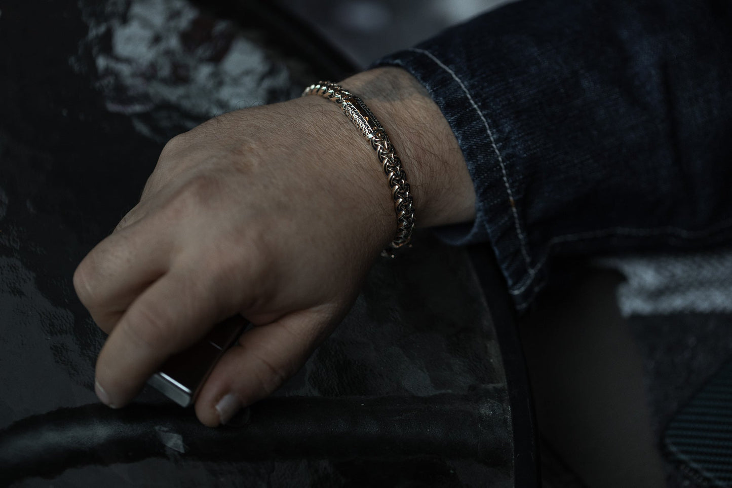 vkngjewelry Bracelet Handcrafted Brass Nordic Fenrir Arm Ring