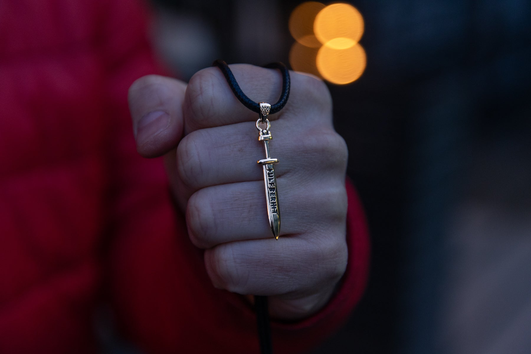 vkngjewelry Pendant Handcrafted Brass Ulfberht Sword Pendant Necklace