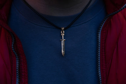 vkngjewelry Pendant Handcrafted Brass Ulfberht Sword Pendant Necklace