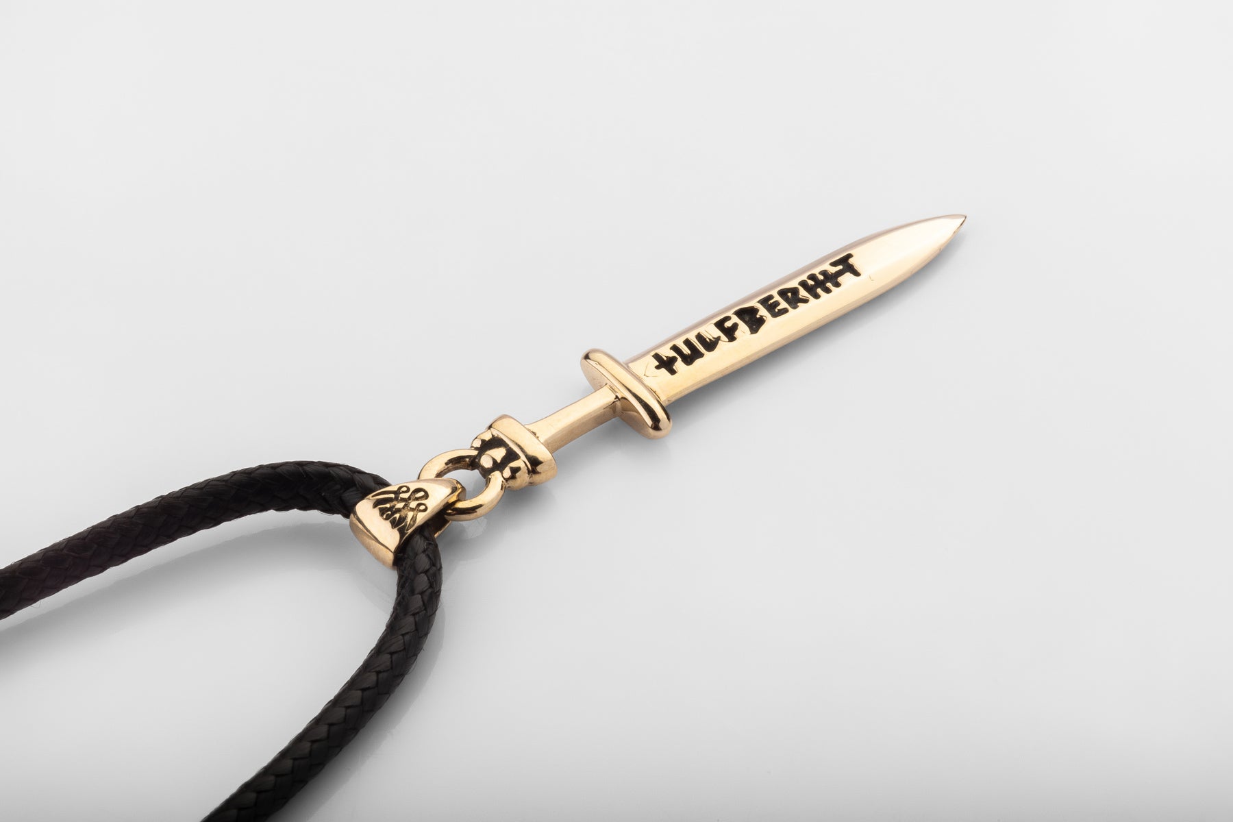 vkngjewelry Pendant Handcrafted Brass Ulfberht Sword Pendant Necklace