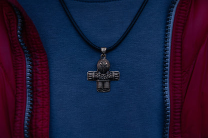 vkngjewelry Pendant Handcrafted Brass Viking Crucifix Pendant