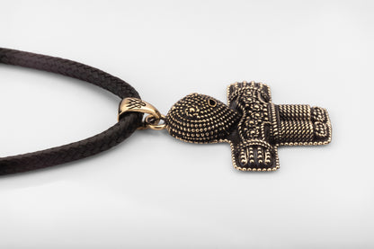 vkngjewelry Pendant Handcrafted Brass Viking Crucifix Pendant