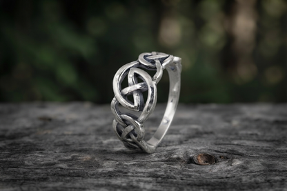 vkngjewelry Ring Handcrafted  Celtic Ornament Sterling Silver Ring