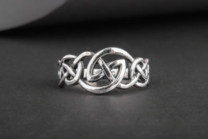 vkngjewelry Ring Handcrafted  Celtic Ornament Sterling Silver Ring