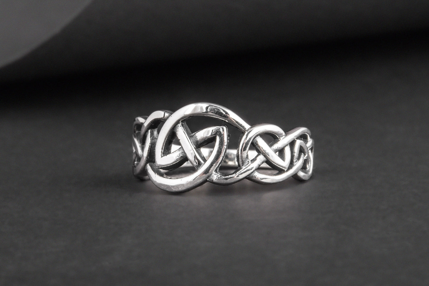 vkngjewelry Ring Handcrafted  Celtic Ornament Sterling Silver Ring