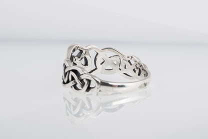 vkngjewelry Ring Handcrafted  Celtic Ornament Sterling Silver Ring