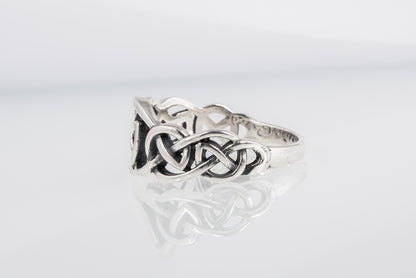 vkngjewelry Ring Handcrafted  Celtic Ornament Sterling Silver Ring