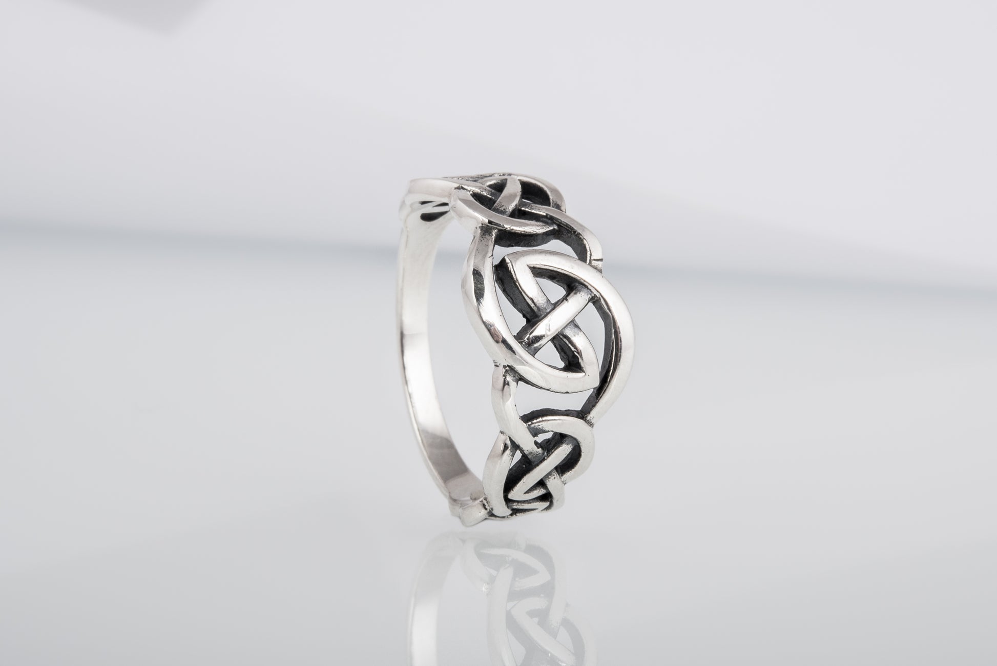 vkngjewelry Ring Handcrafted  Celtic Ornament Sterling Silver Ring