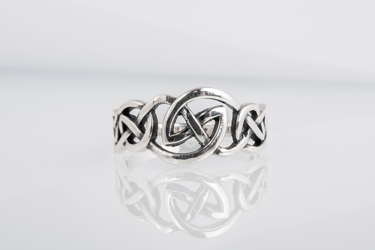 vkngjewelry Ring Handcrafted  Celtic Ornament Sterling Silver Ring