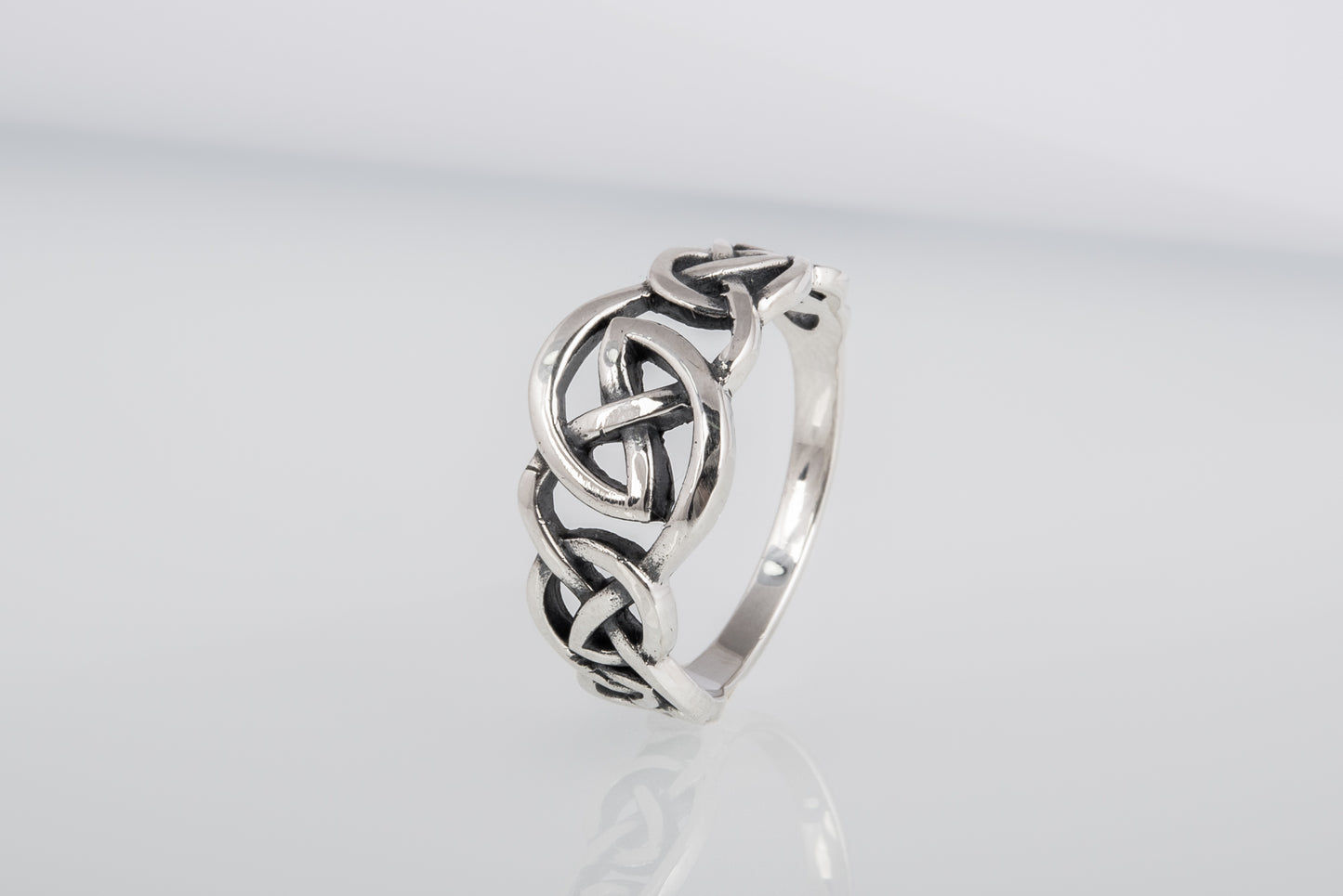 vkngjewelry Ring Handcrafted  Celtic Ornament Sterling Silver Ring