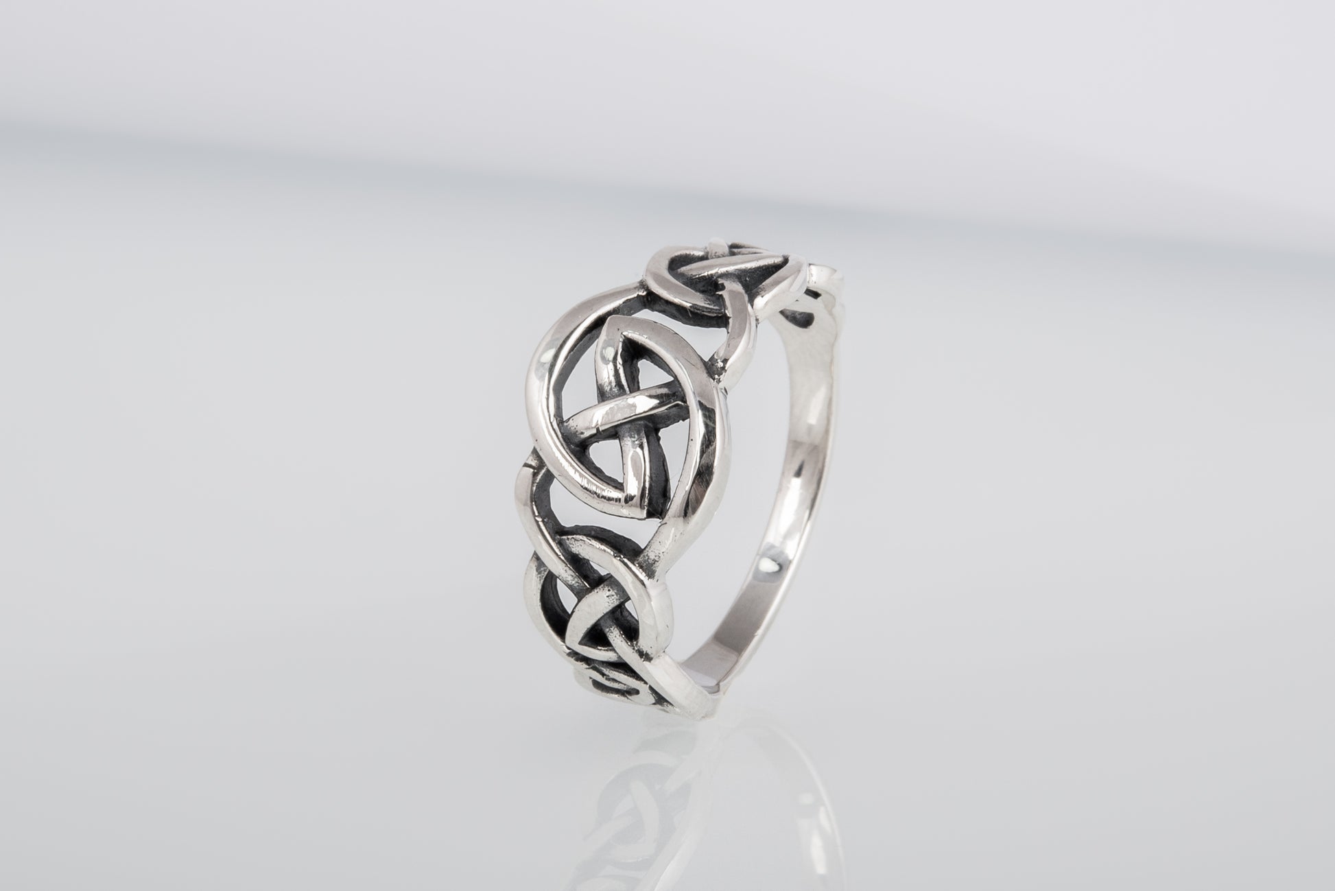 vkngjewelry Ring Handcrafted  Celtic Ornament Sterling Silver Ring