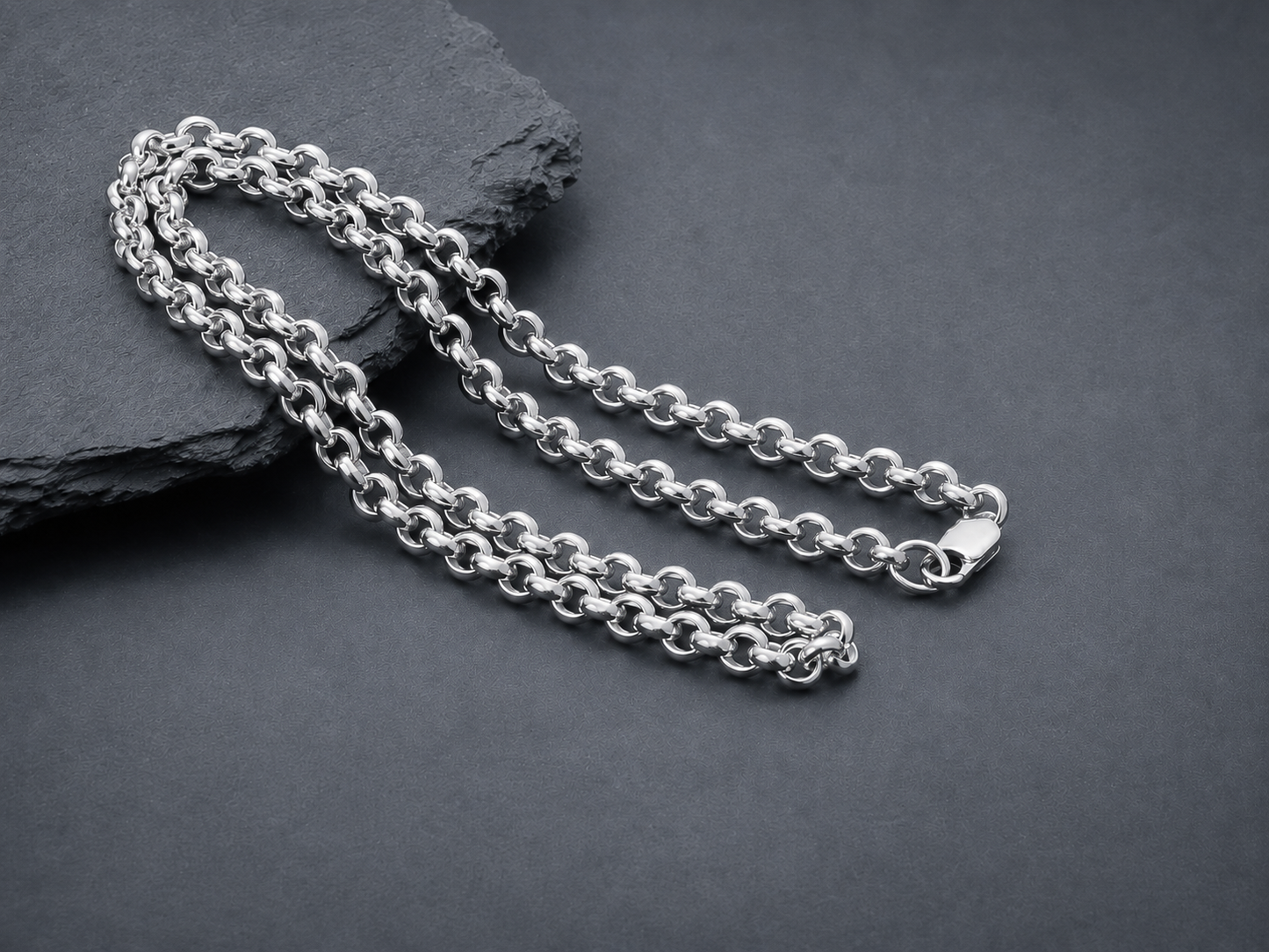 vkngjewelry Chain Handcrafted Chain Rolo 925 Silver