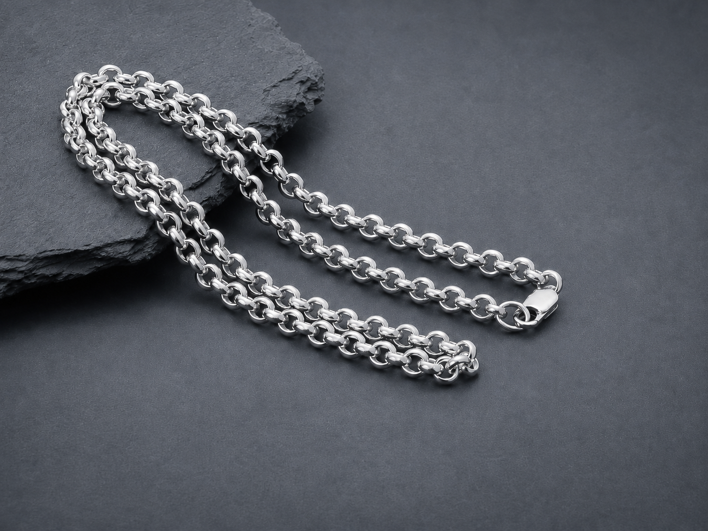 vkngjewelry Chain Handcrafted Chain Rolo 925 Silver