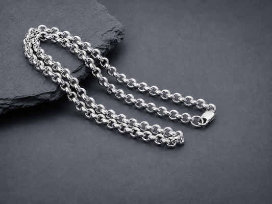 vkngjewelry Chain Handcrafted Chain Rolo 925 Silver