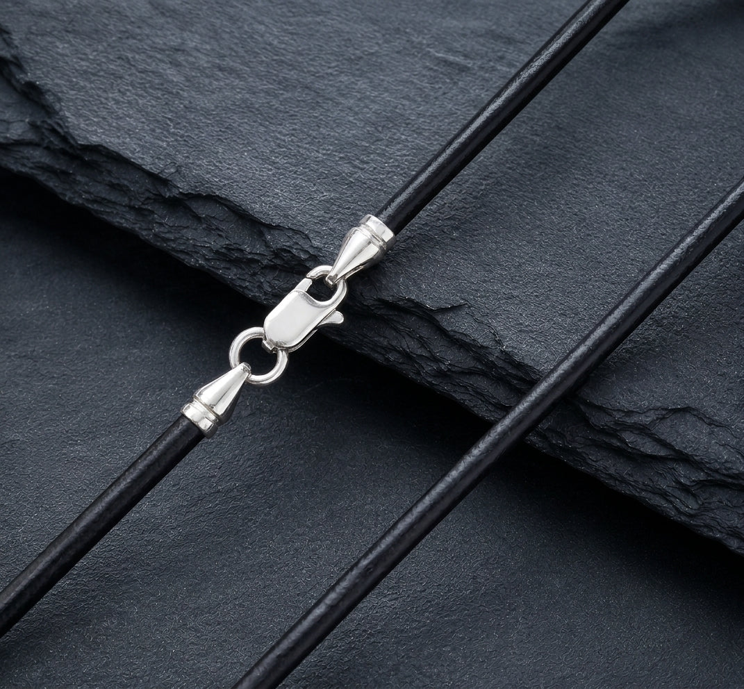 vkngjewelry Chain Handcrafted Genuine leather Cord 2mm