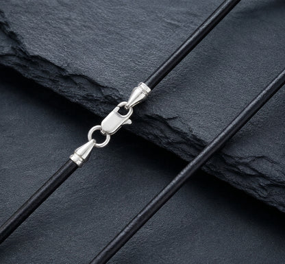 vkngjewelry Chain Handcrafted Genuine leather Cord 2mm