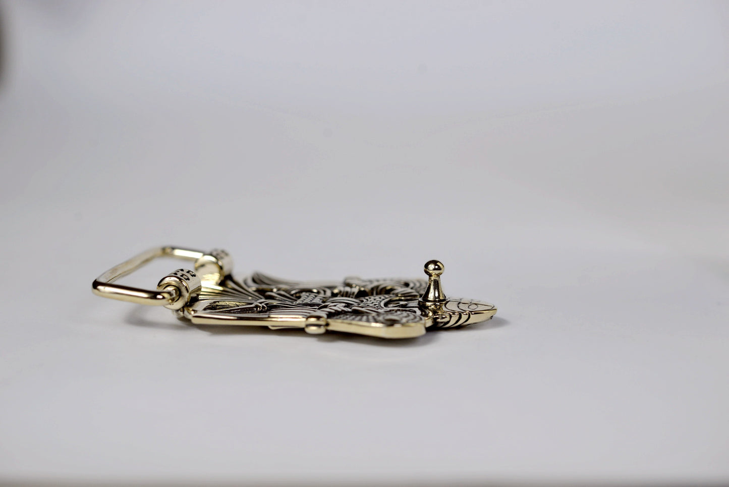 vkngjewelry Belt Handcrafted Loki Brass Belt Buckle