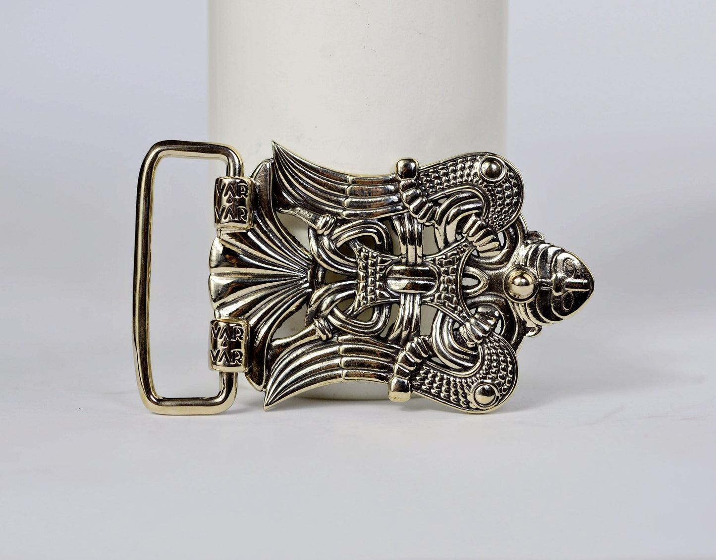 vkngjewelry Belt Handcrafted Loki Brass Belt Buckle