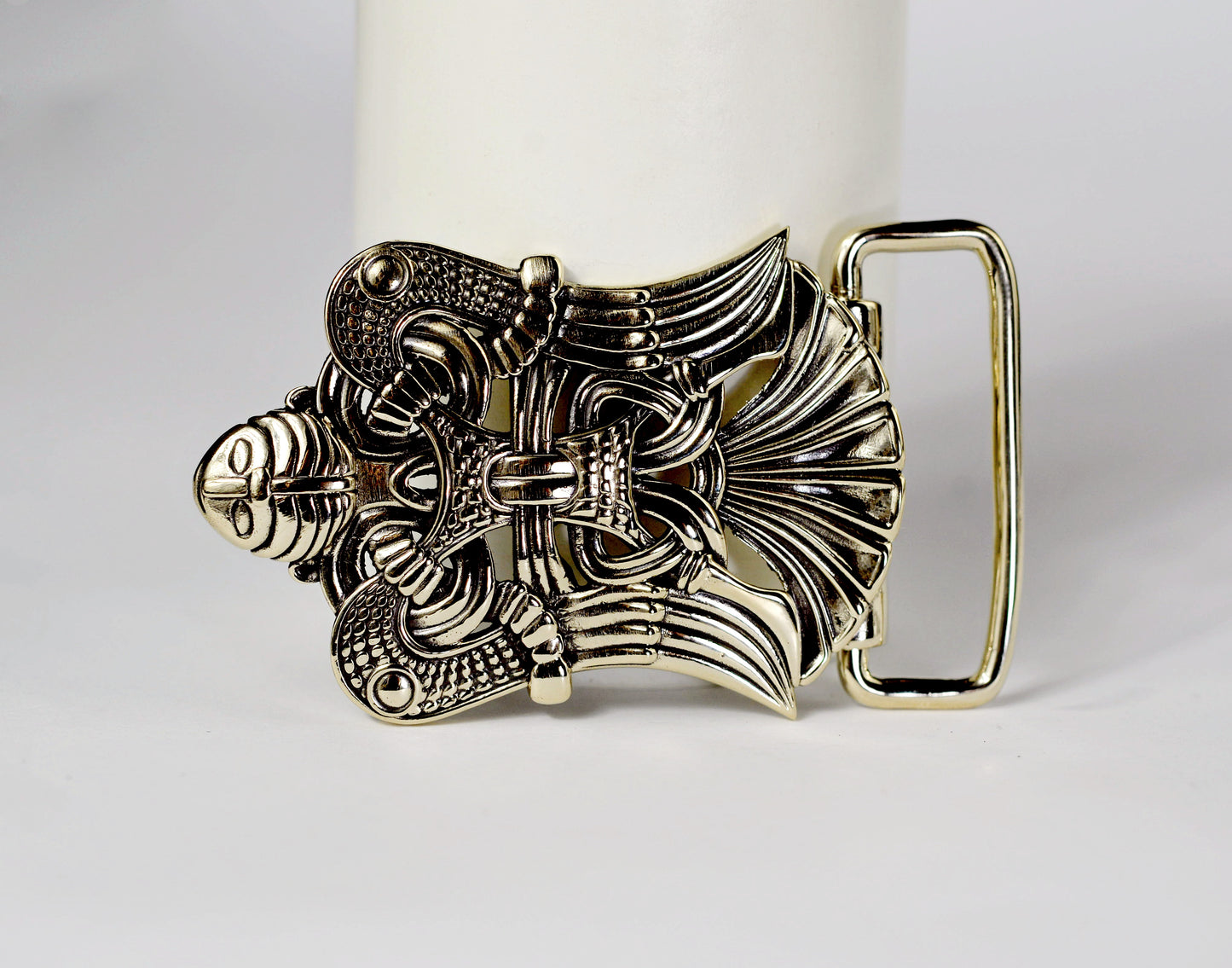 vkngjewelry Belt Handcrafted Loki Brass Belt Buckle