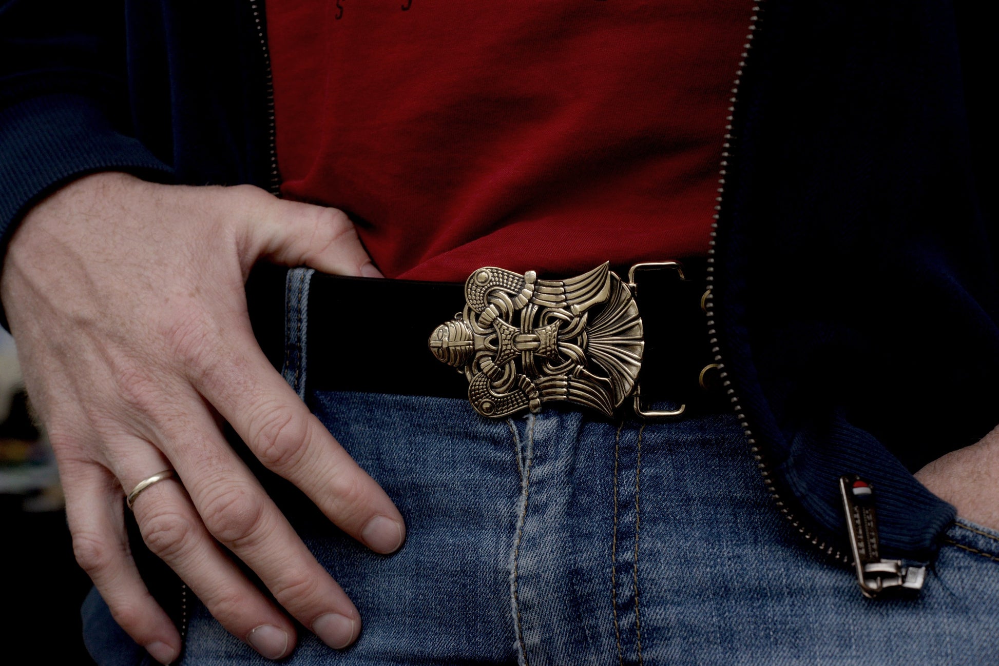 vkngjewelry Belt Handcrafted Loki Brass Belt Buckle