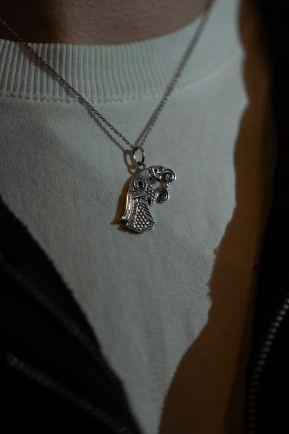 vkngjewelry Pendant Handcrafted Raven Pendant Inspired by the Vendel Period