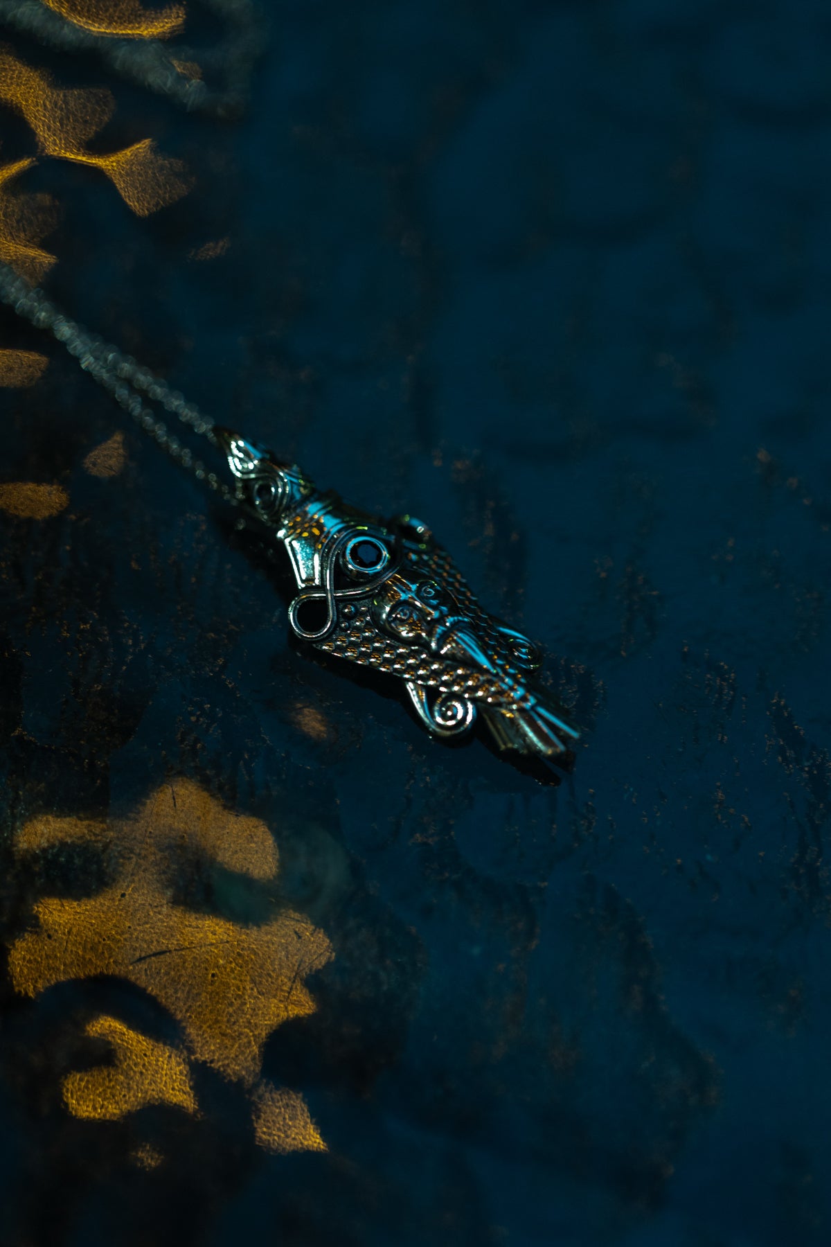 vkngjewelry Pendant Handcrafted Raven Pendant Inspired by Uppåkra Finds