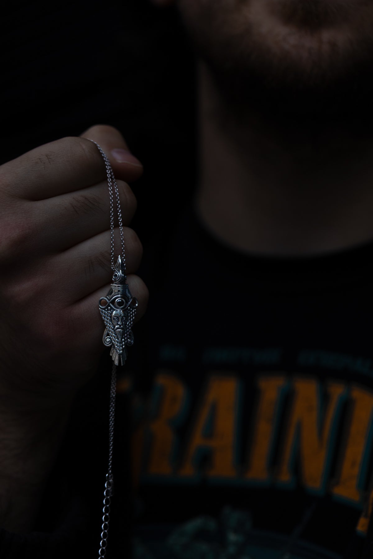 vkngjewelry Pendant Handcrafted Raven Pendant Inspired by Uppåkra Finds