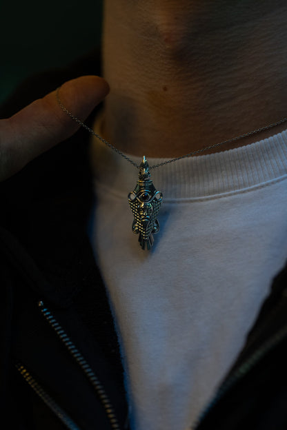 vkngjewelry Pendant Handcrafted Raven Pendant Inspired by Uppåkra Finds