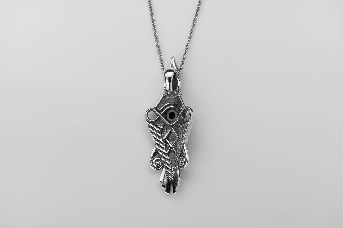 vkngjewelry Pendant Handcrafted Raven Pendant Inspired by Uppåkra Finds