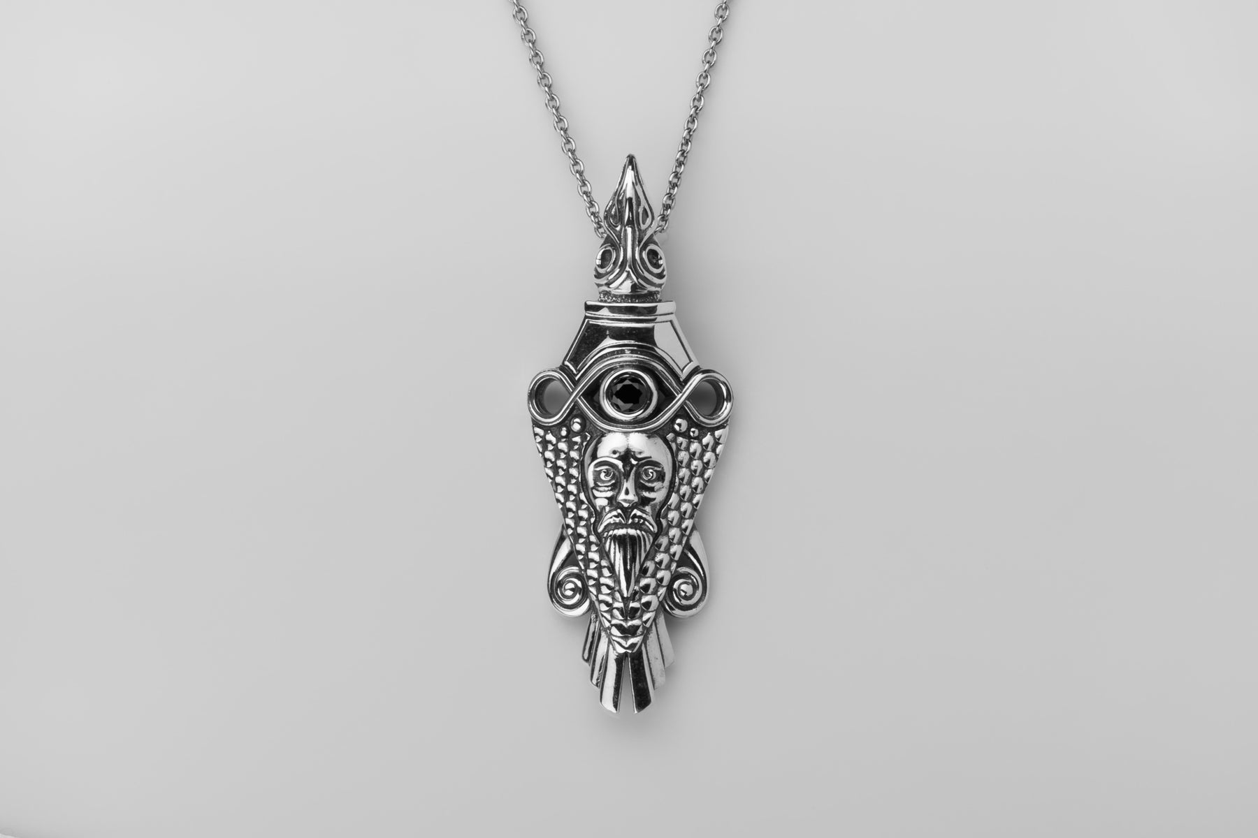 vkngjewelry Pendant Handcrafted Raven Pendant Inspired by Uppåkra Finds