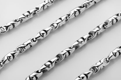 vkngjewelry Pendant 925 Sterling Silver Men’s Bullet Link Chain