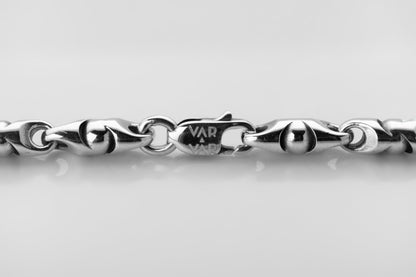 vkngjewelry Pendant 925 Sterling Silver Men’s Bullet Link Chain