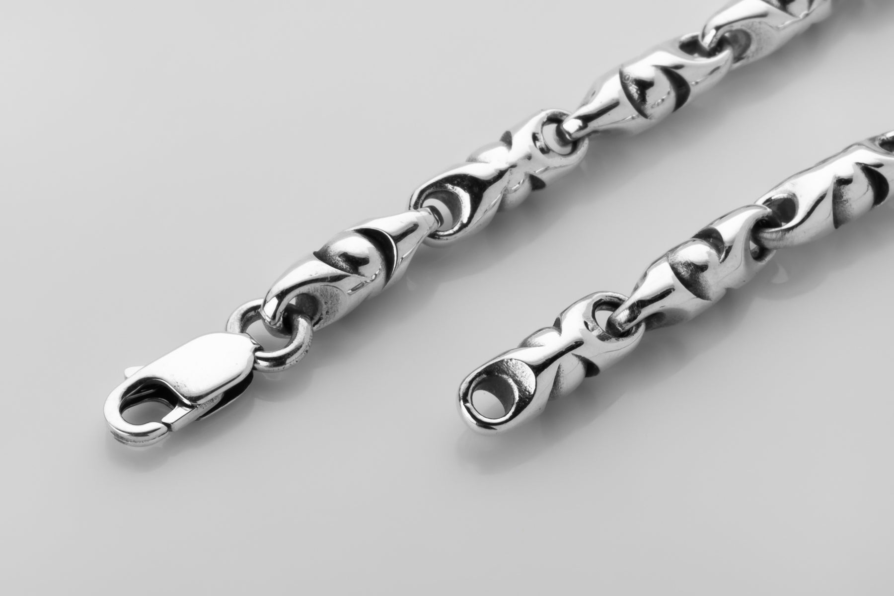 vkngjewelry Pendant 925 Sterling Silver Men’s Bullet Link Chain