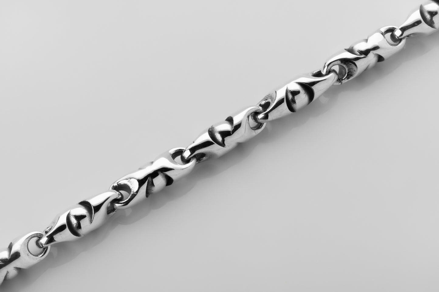 vkngjewelry Pendant 925 Sterling Silver Men’s Bullet Link Chain