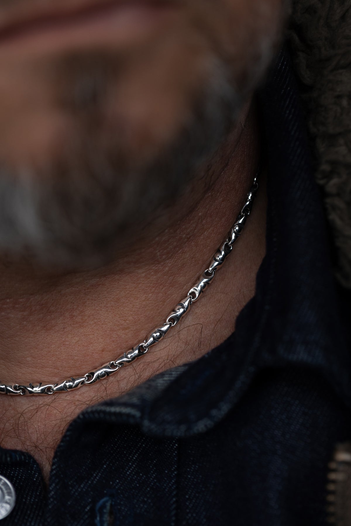 vkngjewelry Pendant 925 Sterling Silver Men’s Bullet Link Chain