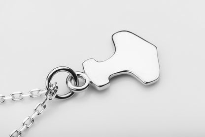 vkngjewelry Pendant Handcrafted Silver Thor's Hammer Smooth Pendant