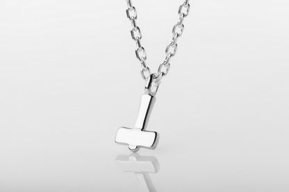 vkngjewelry Pendant Handcrafted Silver Thor's Hammer Smooth Pendant V2
