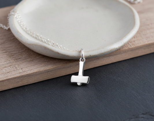 vkngjewelry Pendant Handcrafted Silver Thor's Hammer Smooth Pendant V2