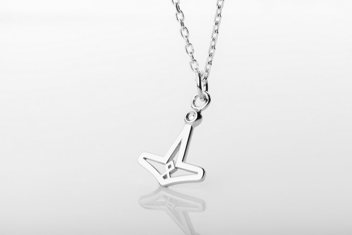 vkngjewelry Pendant Handcrafted Slim Thor's Hammer Silver Pendant