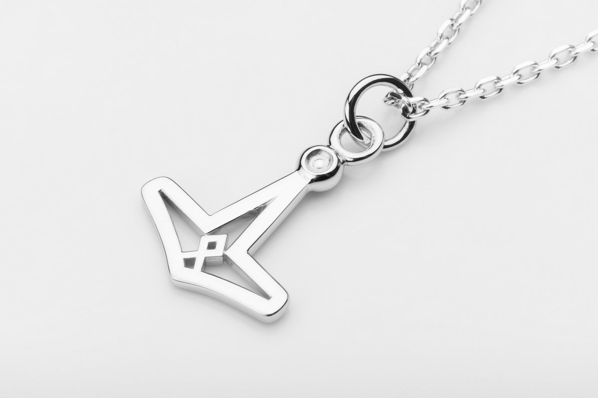vkngjewelry Pendant Handcrafted Slim Thor's Hammer Silver Pendant